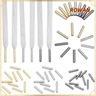 ROWANSG Shoelaces Tips 10PCS Shoestrings Bullet Aglets DIY Replacement Head
