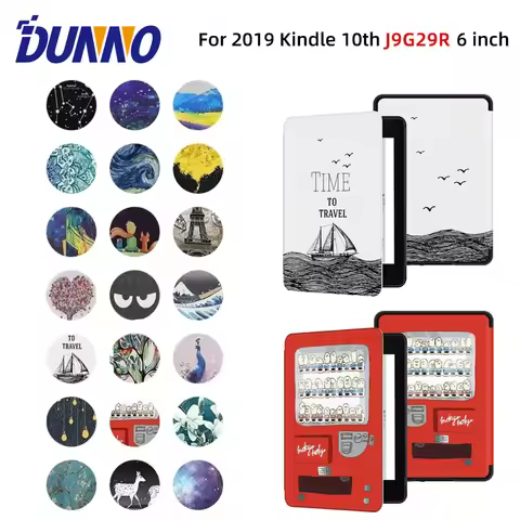 Kindle Case For 2019 J9G29R 10th All New Magnetic Smart Case For Kindle 10th Generation Printing Cov