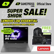 Lenovo LOQ Essential Gaming Laptop — RTX5050 - 15.6" FHD 144Hz - Intel Core i5-13450HX - 16GB RAM - 