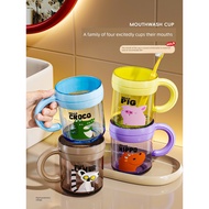 Tooth Cup Wash Cup Household Couple Mouthwash Cup 2025 New Style Toothbrush Cup Toothbrush Cup Tooth