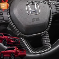 HONDA CRV 2024 G6 STEERING WHEEL COVER CARBON