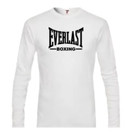 BAJU VIRAL EVERLÂST B0XING UNISEX XS-5XL LONG SLEEVE T-SHIRT 100%COTTON PREMIUM QUALITY 200GSM