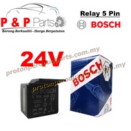 24V Relay Bosch 5 Pin Relay 5 Kaki Bosch 24V 20A