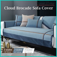 Cloud Brocade Sofa Cover Premium Sofa Seat Cushion for Living Room Pets Wear-Resistance Couch Covers Summer Sofa Protector 1-seater 2-seater 3-seater [Sofa Seat Cover Only]