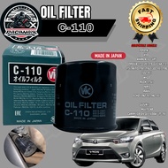 RC Max OIL FILTER C-110 for Rush | Vios | Avanza | Corolla | Wigo | Multicab (C110) Made in Japan