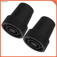 📦 2pcs Black Rubber Tips para sa Walking Sticks Makapal na Rubber Cane Tips Hindi Madulas na Kapalit