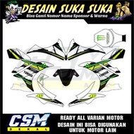 537 YAMAHA R15 V1 V2 MOTORCYCLE DECAL DECAL STICKERV3 STICKER STRIPING BODY monsteR moviSTAR white 4