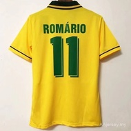 Retro: 1994 Brazil home short sleeved men's custom jersey