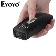 Eyoyo EV-3220 Mini Barcode Scanner 1D 2D 3-in-1 Printer 2.4G Wireless LCD Screen Time USB Wired Scan