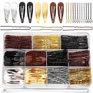 Set Pin Bobby YGDZ, Pin Rambut, Kit Klip Rambut, Pin Bobby 2Inci Rambut Perang, Hitam, Rambut Beramb