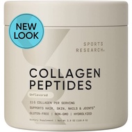 Sports Research Collagen Peptides - Hydrolyzed Type 1 &amp; 3 Collagen Protein Supplement for Healthy Skin, Nails, &amp; Joints - Easy Mixing Vital Nutrients &amp; Proteins, Women &amp; Men