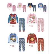 Local Seller Cuddle Me 3-8 year old Kids Pyjamas Set / Kids Outing Wear Christmas Set