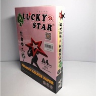【1PACK=450SHEET! ! !】LUCKY STAR A4 PREMIUM COLOUR PAPER 80GSM (LIGHT MIX COLOUR) (PRICE FOR 1 PACK)