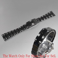 For Rolex Seiko SKX 20 22mm Black Stainless Steel Replacement Wrist Watch Band Strap Bracelet With Oyster Clasp