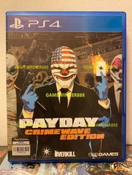 （中古二手）PS4遊戲 PAY DAY 2 劫薪日2 收穫日2 Payday 2 Crimewave Edition 港版英文版