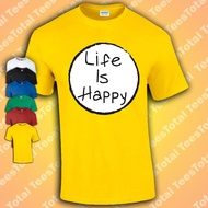 Always Sunny In Philadelphia Life Is Happy T-Shirt Funny | Comedy | Yellow