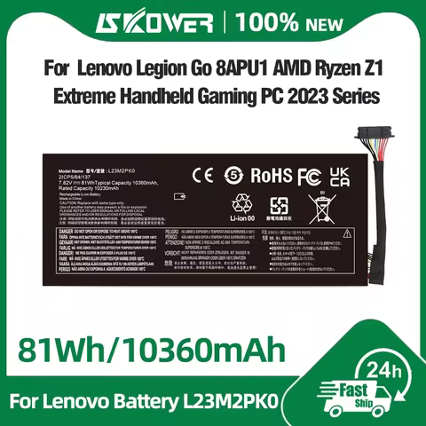 Upgrade 81Wh High Capacity L23M2PK0 L23C2PK0 Battery for Lenovo Legion Go 8APU1 Handheld Gaming PC L
