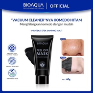 【BPOM】BIOAQUA masker peel off Mask Charcoal Anti-Blackhead mask 60g