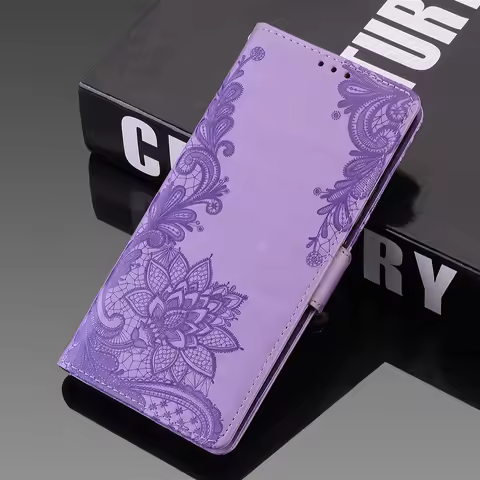 Lace Pu Leather Flip Case For Huawei P Smart 2021 P Smart Z 2019 Huawei P30 P40 Lite e Y5 Y6 Prime 2