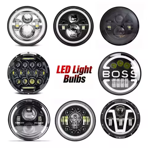1PC 7 Inch Motorcycle Headlamp DRL 1000W Led Motorcycle Headlight DRL High Low Beam Turn Signal Smal