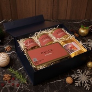 (เซตของขวัญ) Dulce New Year Gift Set คุกกี้ 4 สไตล์ Butter Chocolate Butter Singapore Cookies กาแฟ E