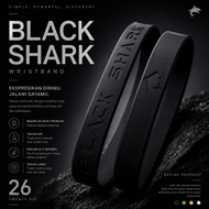Black SHARK BRACELET Rubber BRACELET Men GAME SPORT S-ARMY NEW