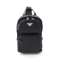 【二手】Prada PRADA 腰包/斜背包 Re-Nylon 2VZ1052DMGF0002 黑色尼龍 Saffiano 皮革單肩包 男士全新