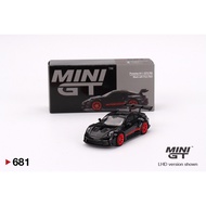 Mini GT 681 Porsche 911 992 GT3 RS Black with Pyro Red