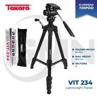 Tripod Takara Vit 234 Fluid Head + Video Bag Tripod Dp