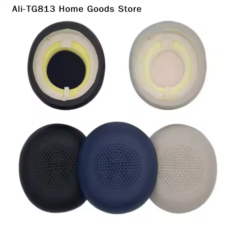 [TG813]Premium Leather Ear Pads for jabra ELITE 45H Evolve2 65 Earphone Cushion Pads