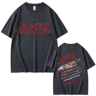 "Blood Never Fords" T-Shirt From The Children's "Dexter" Series. Morgan Casual Retro Cotton For All 