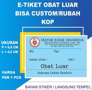 ETIKET SIRUP OBAT LUAR, ETIKET SYRUP, ETIKET OBAT, LABEL STICKER OBAT,