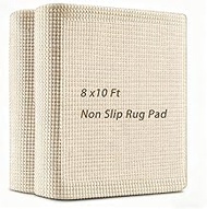 8x10 Rug Pad 8 x10 Rug Gripper for Hardwood Floors White Carpet Padding 8x10 Rug Pad Non Slip for Ha