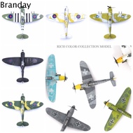 BRANDAY โมเดลเครื่องบินจำลอง บล็อกประกอบเครื่องบินรบ เครื่องบินรบประกอบ Hurricane Fighter โมเดลอาคาร