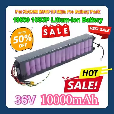 For XIAOMI M365 1S Mijia Pro Battery Pack With Bluetooth Communication 18650 10S3P 36V 10000mAh Liti