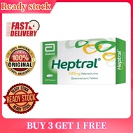 (Official Store) Abbott Heptral 500mg Ademetionine - 20 Gastroresistant Tablets for Liver Health & B