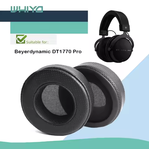 Whiyo Replacement Ear Pads for Beyerdynamic DT1770 DT1990 DT 1770 1990 Pro Headphones Cushion Velvet