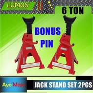 NEW Jack Stand 6 Ton Set of 2pcs 6 Ton Jack Stands