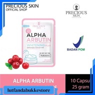 ALPHA ARBUTIN POWDER CAPSULE WHITENING 3 PLUS 3+ PRECIOUS WHITE BRIGHTENING POWDER AA ALPHA ARBUTIN 