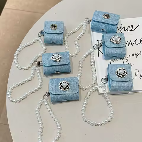 Silicone Earphone Case For Huawei Freebuds 6i 5i Pro4 Pro3 Pro 2 4i Free Clip Cowboy Flower Pearl St