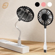 1Pc USB Plug-in Powered Silent Mini Fan/ Colorful Portable Handheld Fan/ Summer Office Table Air Cooling Fan