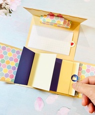 【 DIY 手作】蛋糕折疊卡片/DIY材料包附教學/客製生日蠟燭