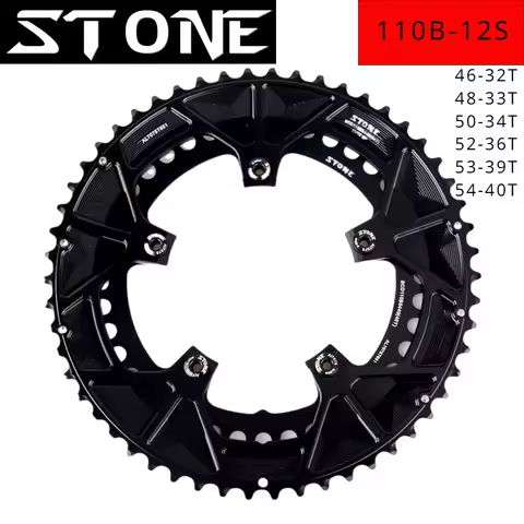 Stone Bike Round Double Chainring 2x 52 36T 53 39T 54 40T 50 34T 4632Tfor Shinmano road bike 12speed
