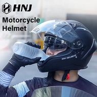 HNJ Full Face Motorcycle Helmet Double Visor Safety ABS Material (55-62CM) 100% Original Waterproof