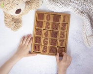 兒童木製拼圖數字. 蒙台梭利教育玩具. 兒童禮物. 分揀機