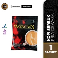 Worcasx Minuman Serbuk Dewasa dengan Ginseng Korea - Kopi Worcasx Kopi Stamina Pria BPOM Original