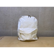 Thick white canvas backpack