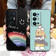 TPU Shockproof Phone Case For VIVO X70 Pro Plus/X70 Pro+/X70 Pro Ultra Anti-dust Frosted Waterproof Cute New Arrival Cartoon Anti-knock