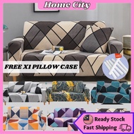 1/2/3/4 Sofa Cover Waterproof Sarung kusyen Sofa Cushion Cover Sarung Sofa Seat Cover 沙发套