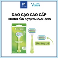 Razor + Replacement Razor + Gillette Venus Razor Type 5 Blade (Blue)